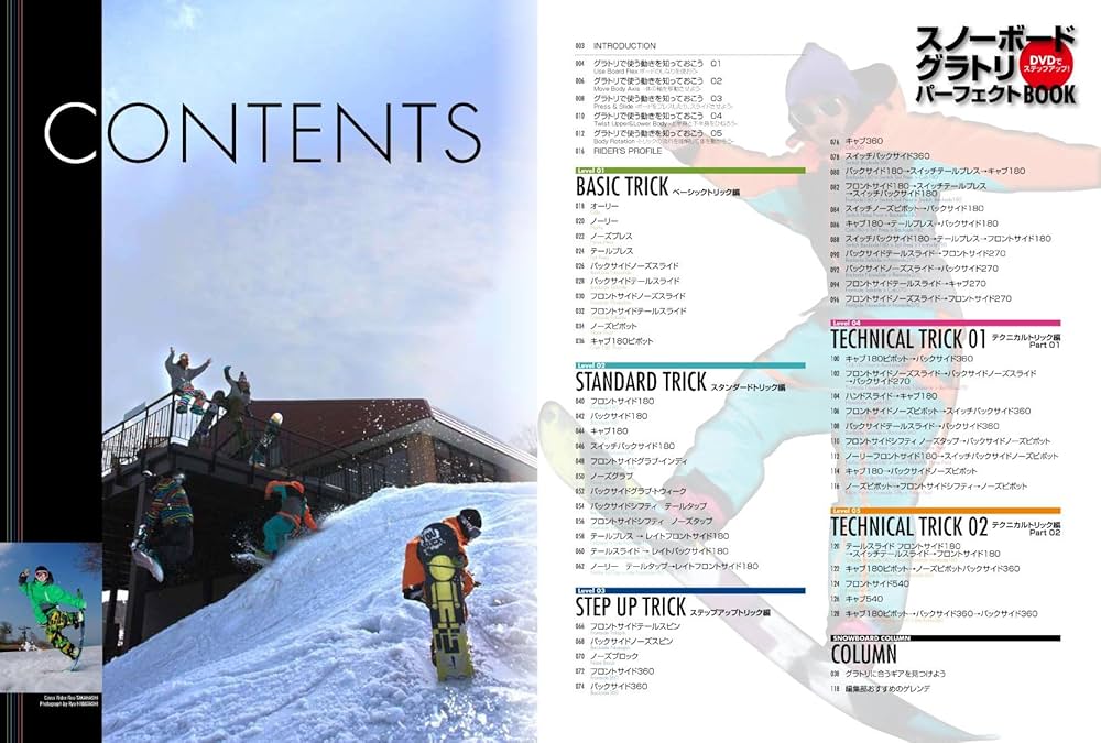 DVDでステップアップ! スノーボード グラトリパーフェクトBOOK (ブルー