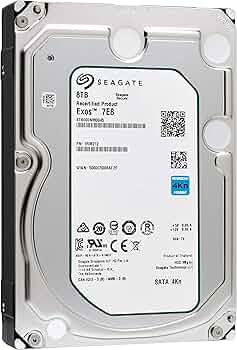 Seagate 8TB 5400RPM 3.5インチ 稼働時間少ない2個セット BarraCuda