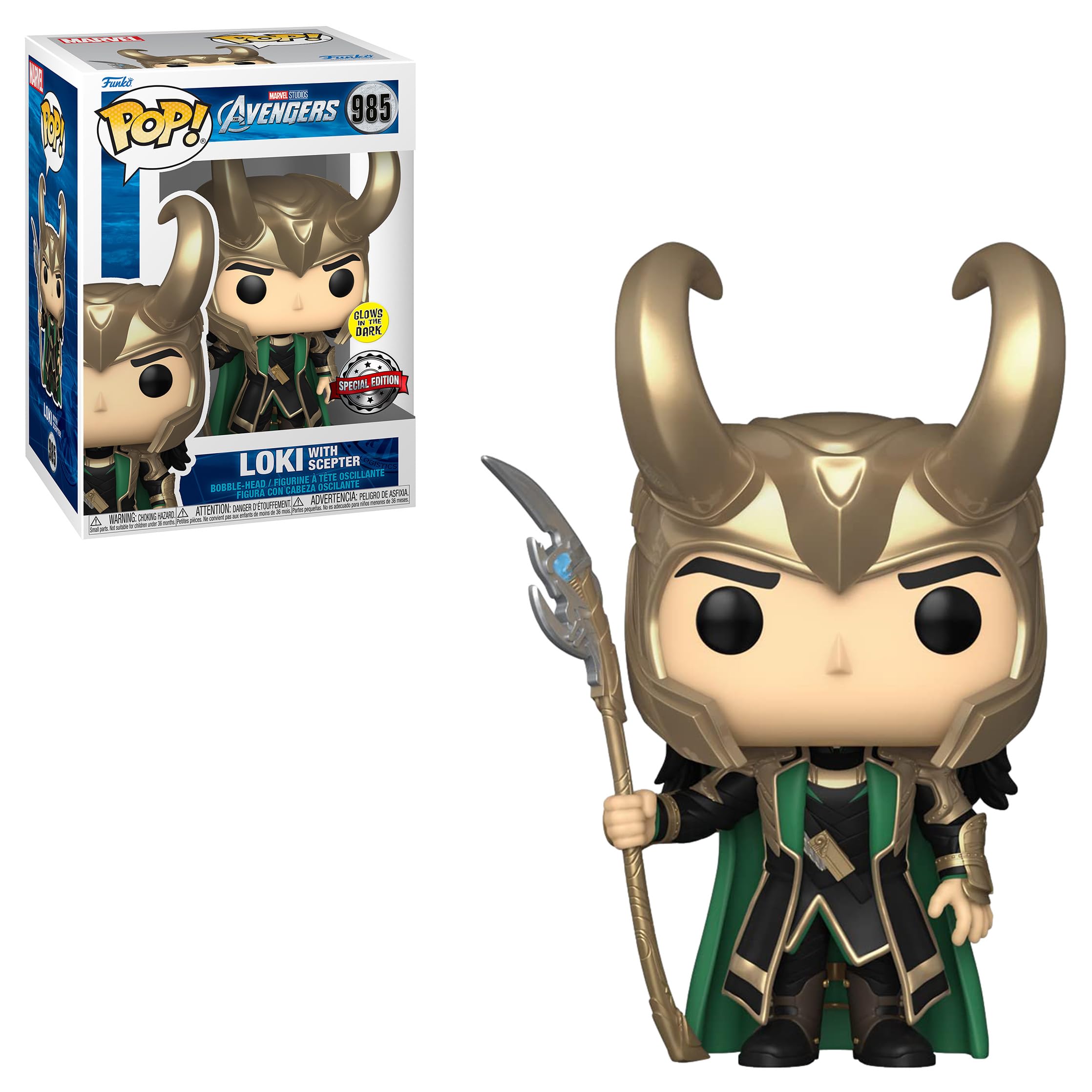 Amazon.co.jp: Funko Loki with Scepter (Glow in The Dark) (Special