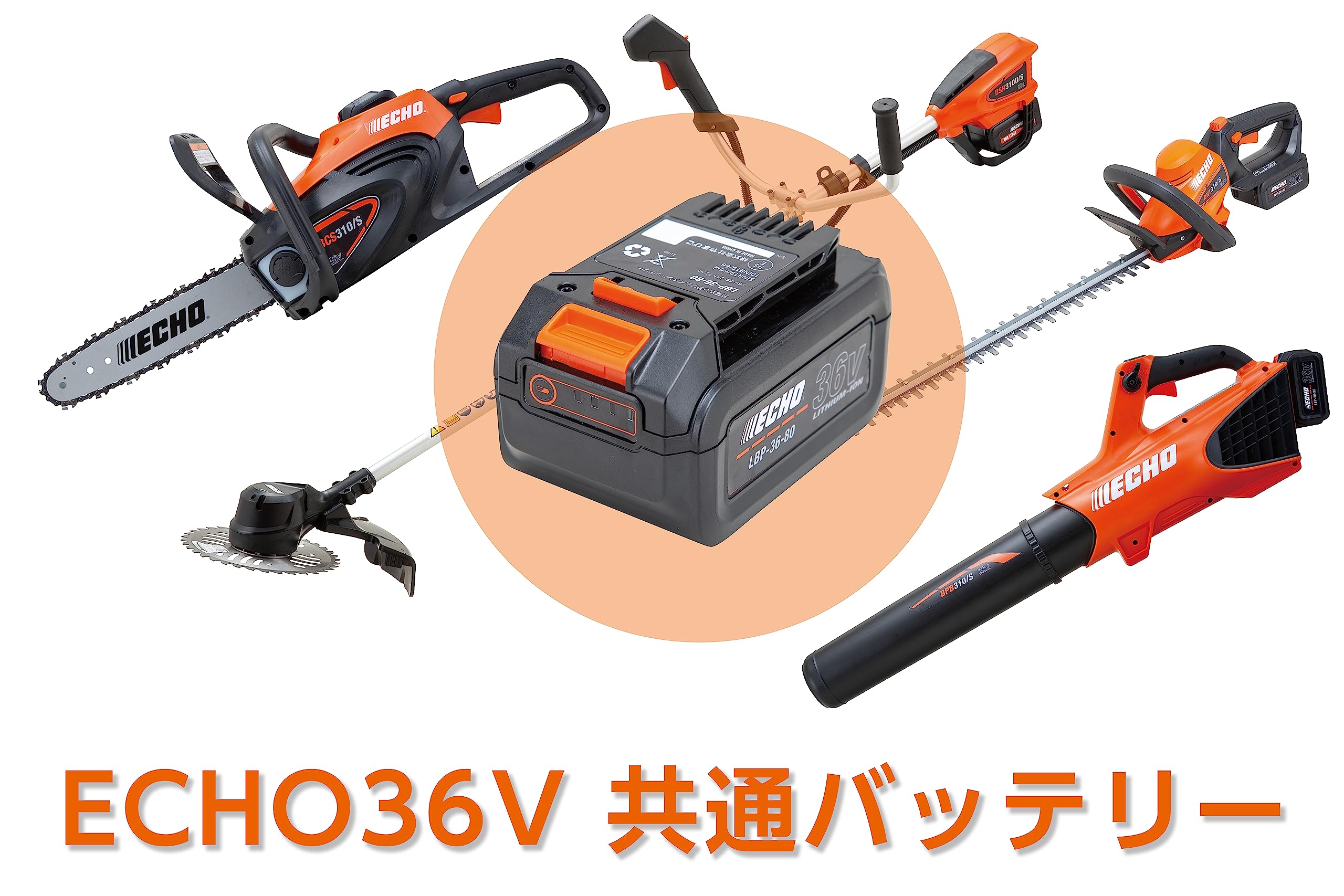 Amazon | エコー(ECHO) 36Vシリーズ 共通バッテリー LBP-36-80