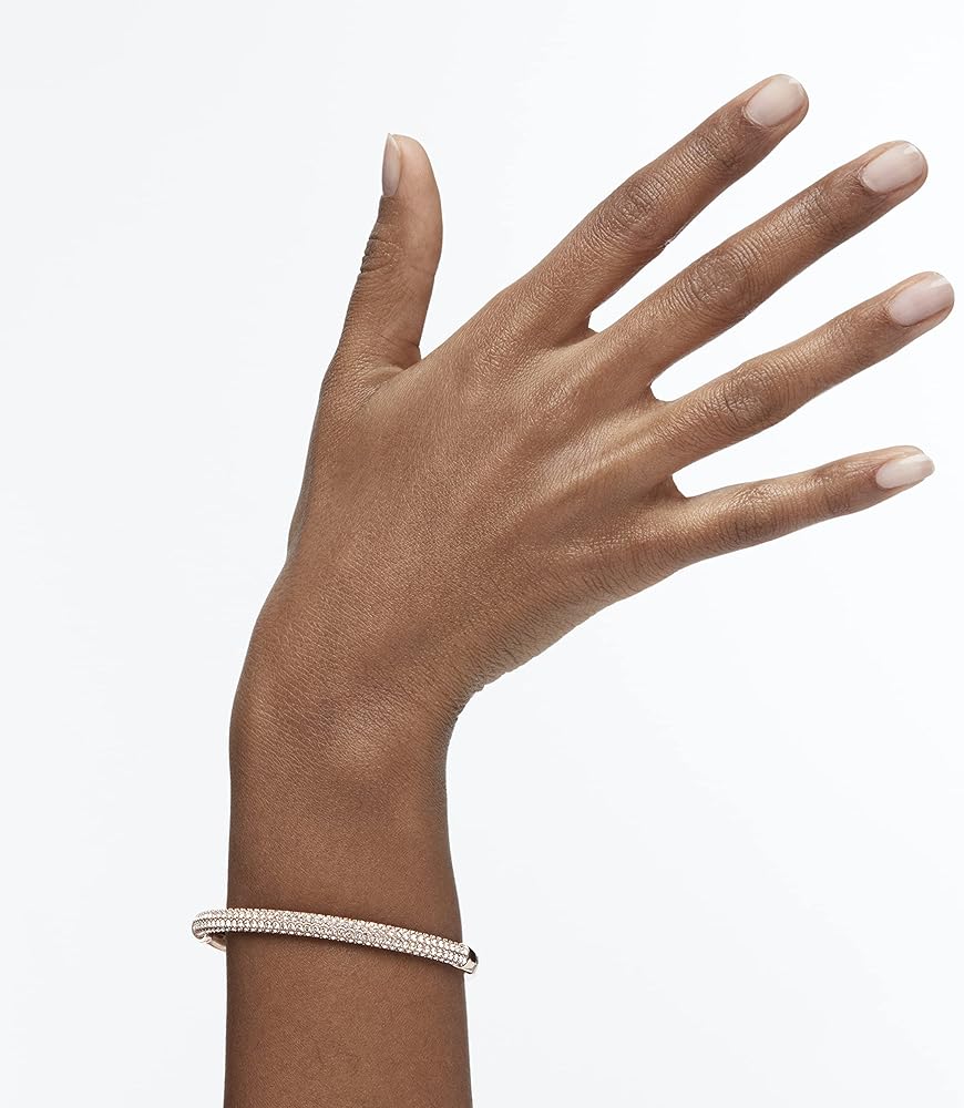Amazon.com: Swarovski Dextera Bangle, Clear Crystal, Rose gold