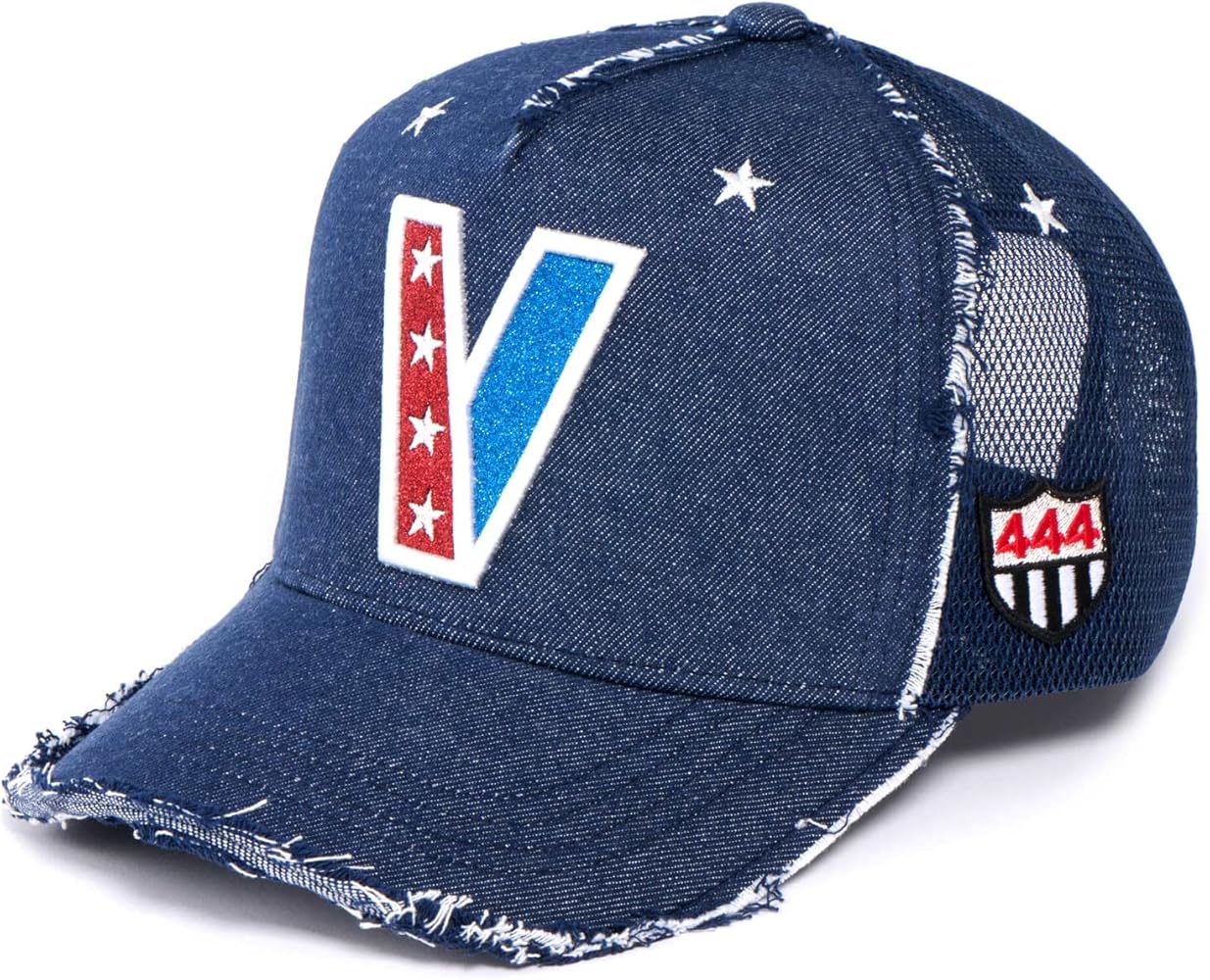 Amazon | [ヨシノリコタケ デザイン] デニムブルーラメビクトリー