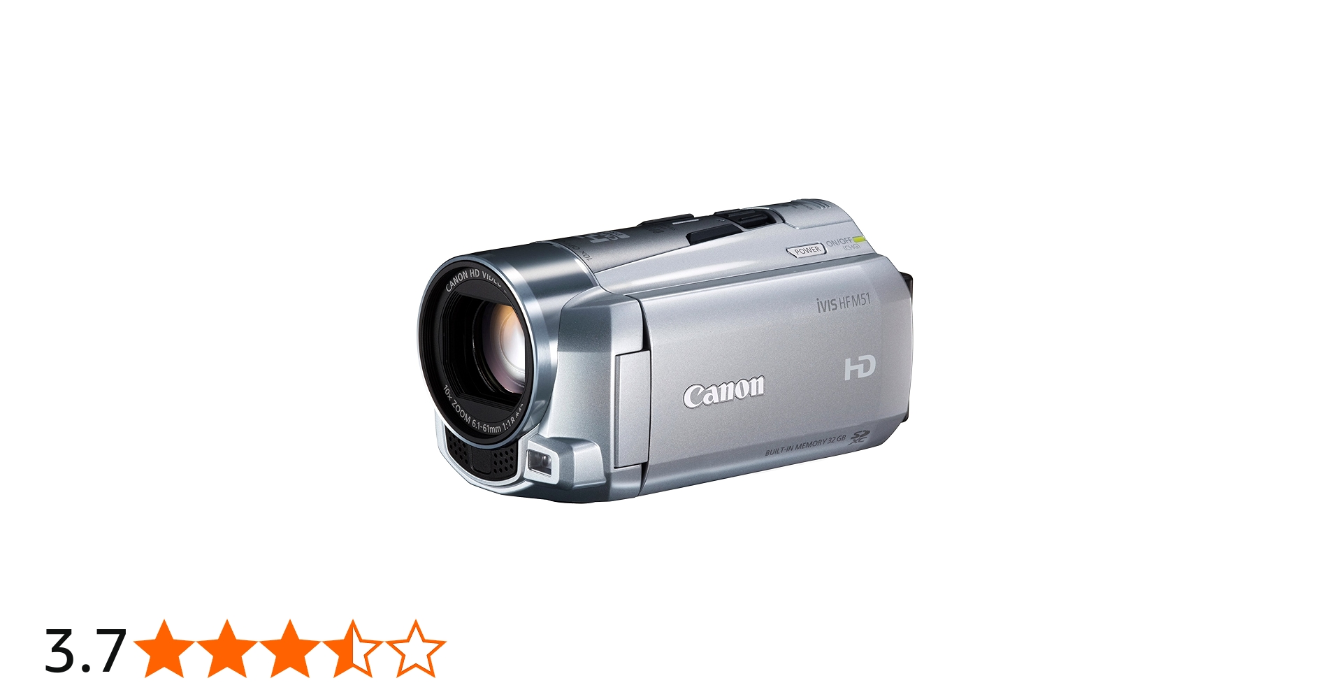 Amazon | Canon デジタルビデオカメラ iVIS HF M51 シルバー 光学10倍