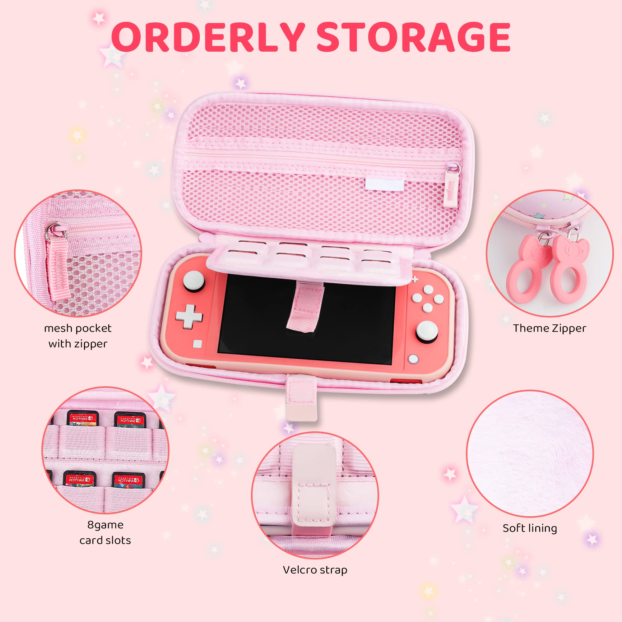Amazon.com: FANPL Case for Nintendo Switch Lite, Cute Pink Unicorn