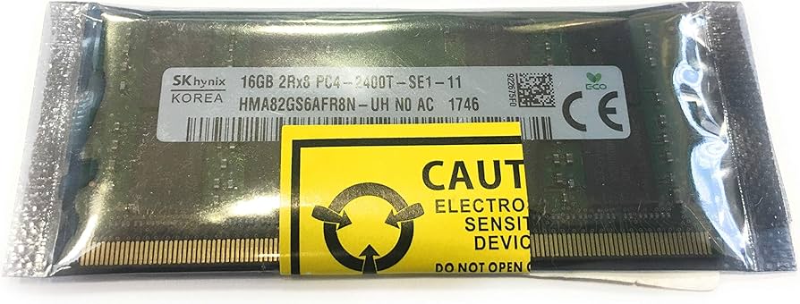 SK Hynix 16GB DDR4 2400MHz CL17 SODIMM HMA82GS6AFR8N-UH Memory
