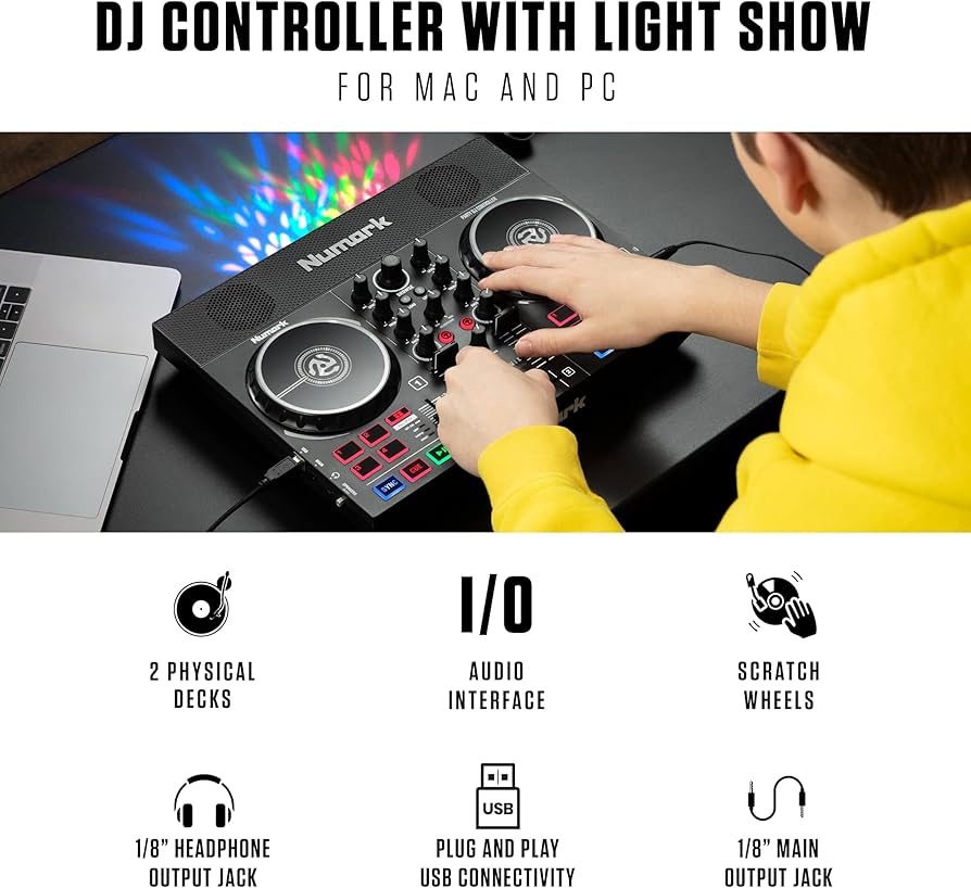 Amazon.com: Numark Party Mix Live DJ Controller with Speakers