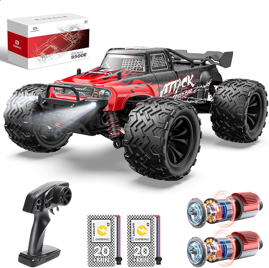 Amazon.com: DEERC 9500E 1:16 Scale All Terrain RC Car, 4x4 High
