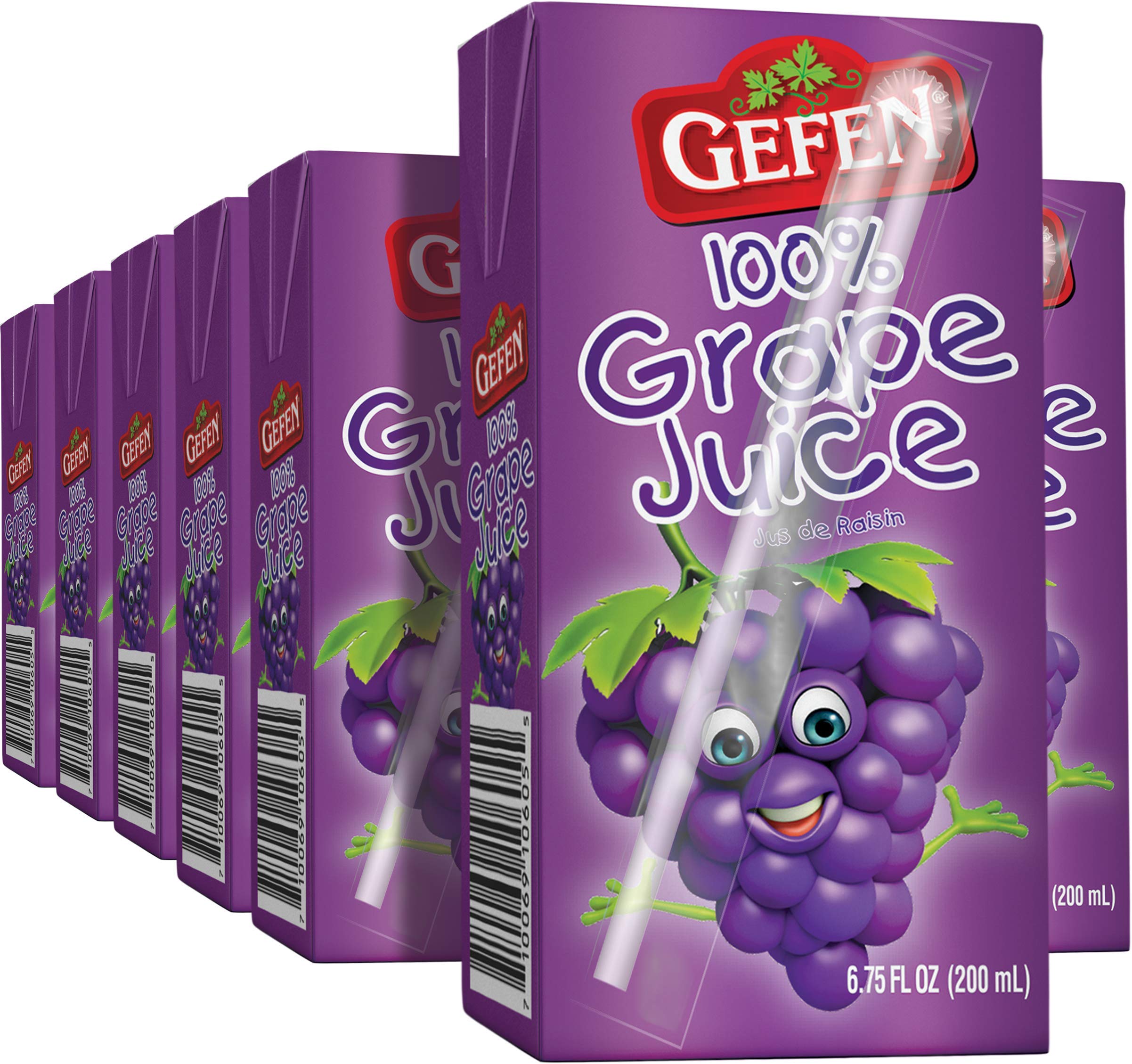 Amazon.com : Gefen Grape Juice Box Drinks 6.75oz (10 Pack) : Fruit