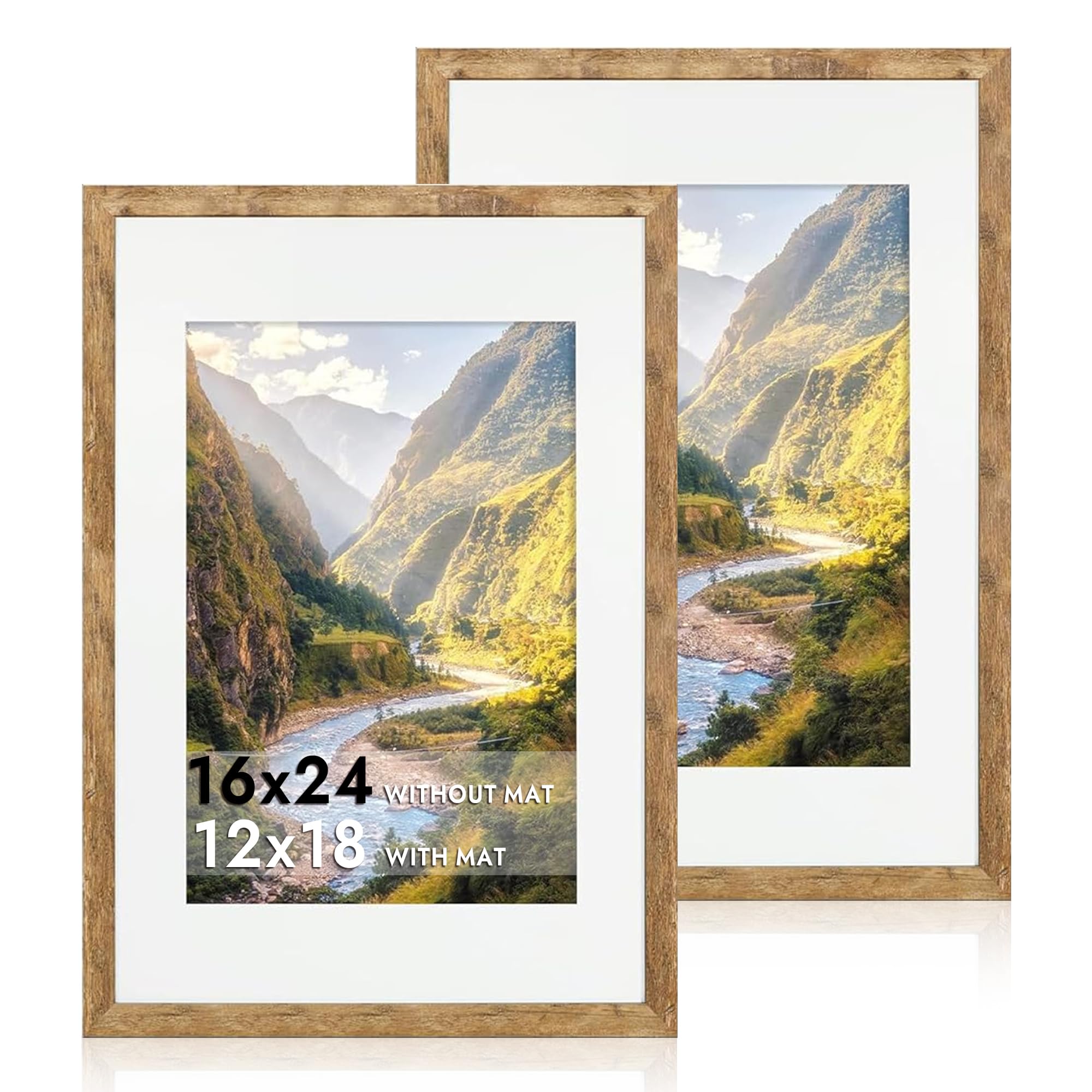 Amazon.com - iRahmen 16x24 Picture Frame Set of 2 with Plexiglass
