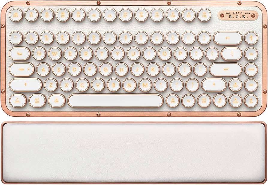 Amazon.com: Azio Retro Compact Keyboard (Posh) - Bluetooth
