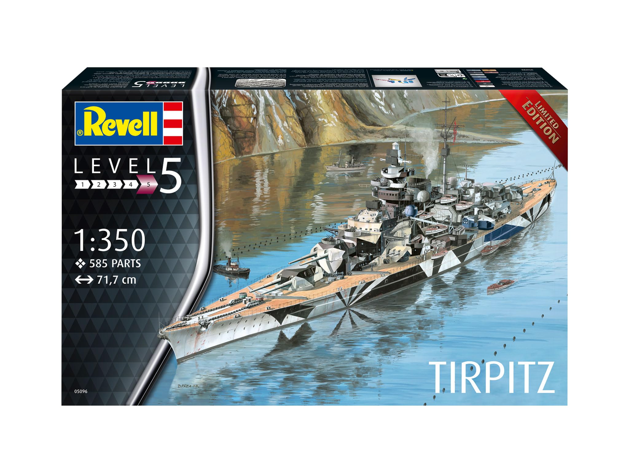 Amazon | ドイツレベル 1/350 ドイツ戦艦 テルピッツ プラモデル