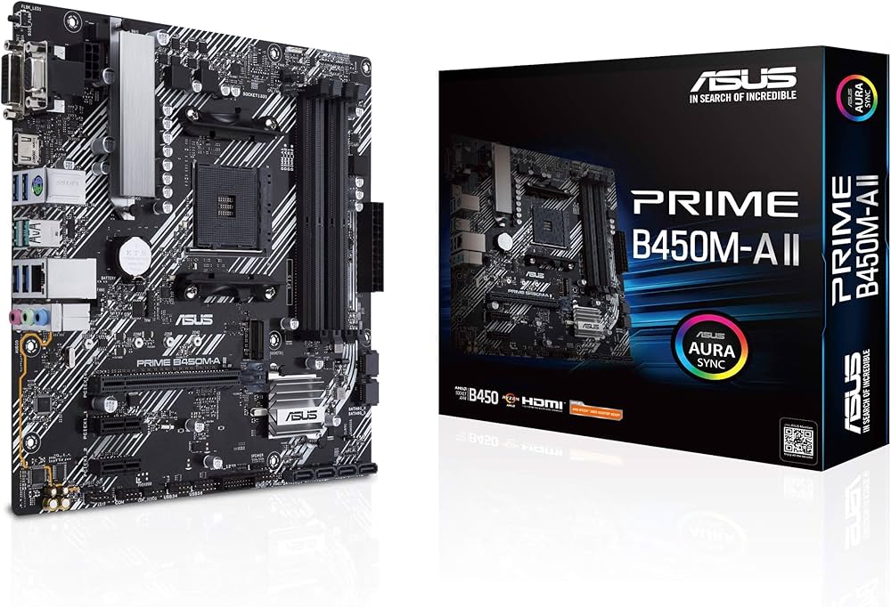 Amazon | ASUS Prime B450M-A II AMD AM4 (Ryzen 5000?3rd/2nd/1st Gen