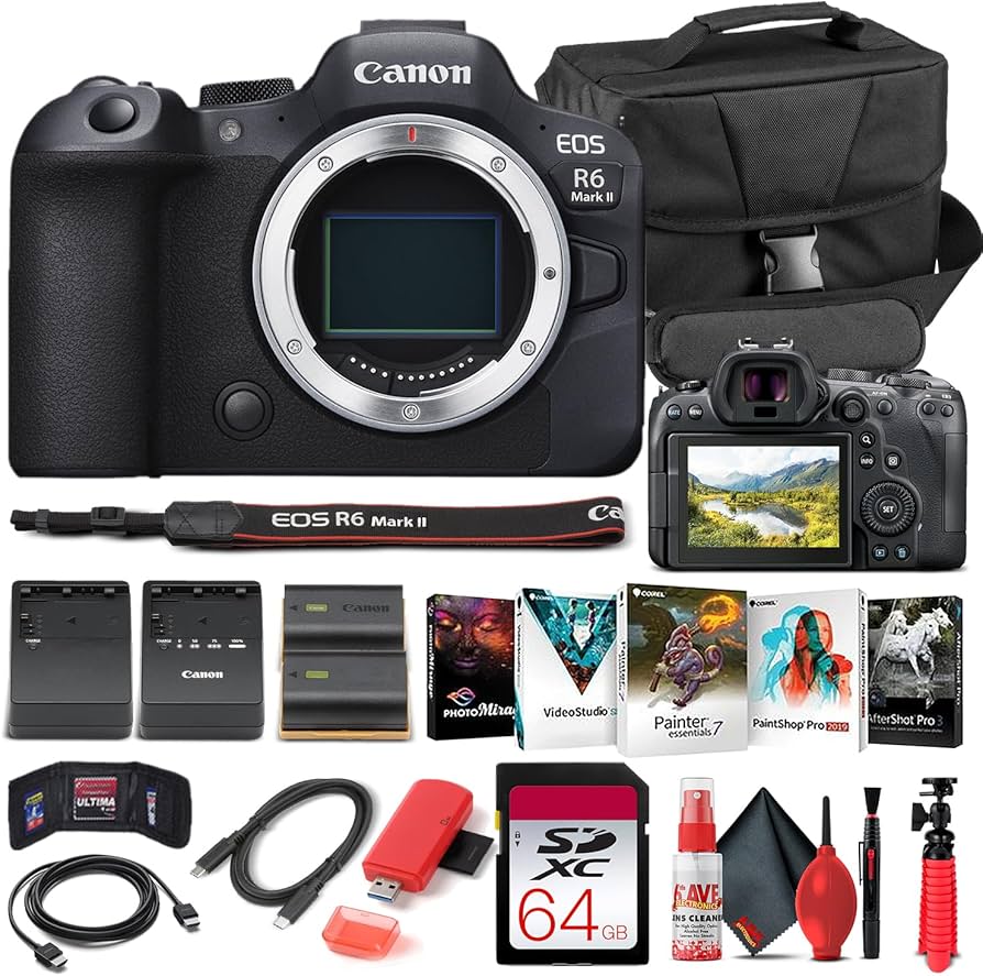 Amazon.com : Canon EOS R6 Mark II Mirrorless Camera (5666C002) +