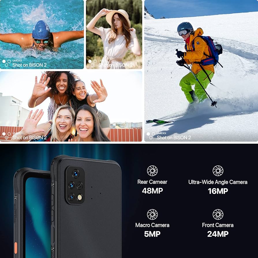 Amazon | UMIDIGI BISON 2 simフリースマホ本体 6GB RAM 128GB ROM