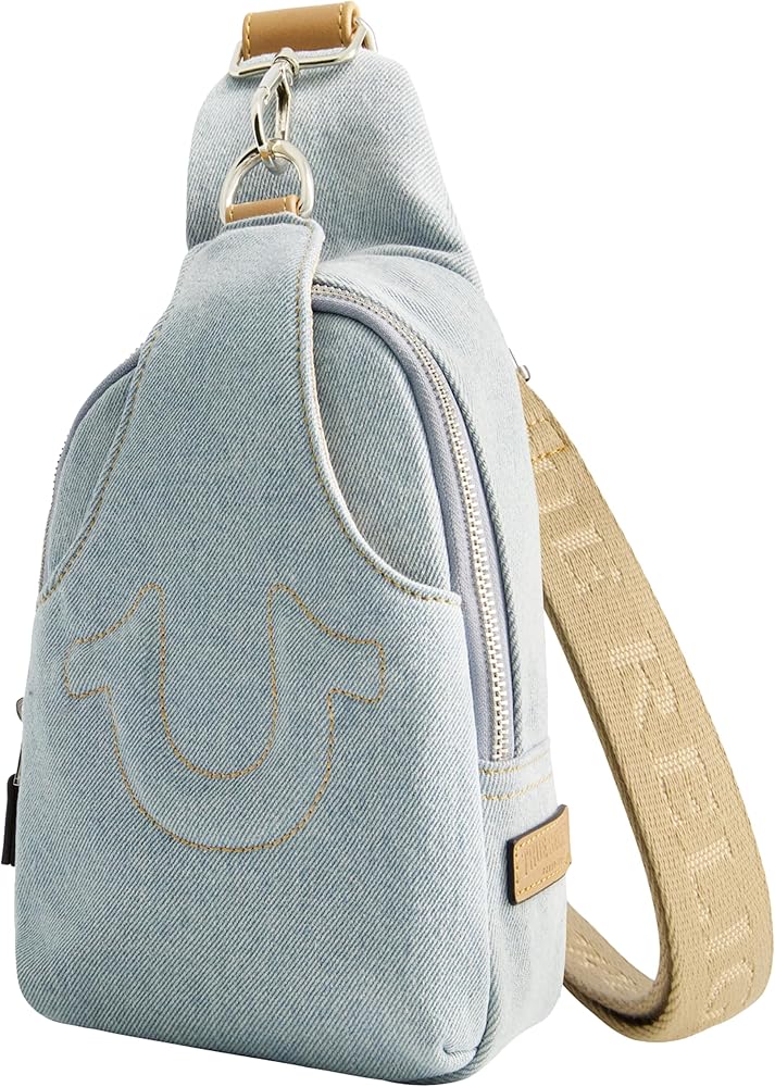 True Religion Women's Sling Bag, Small Travel Backpack with
