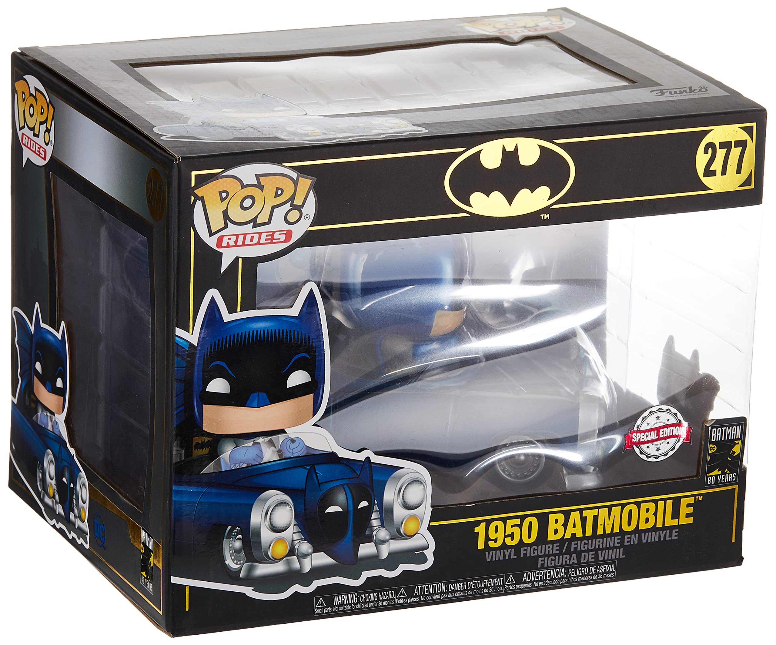 新品未開封☆Funko POP! ライド バットマン ブルーメタリック 1950