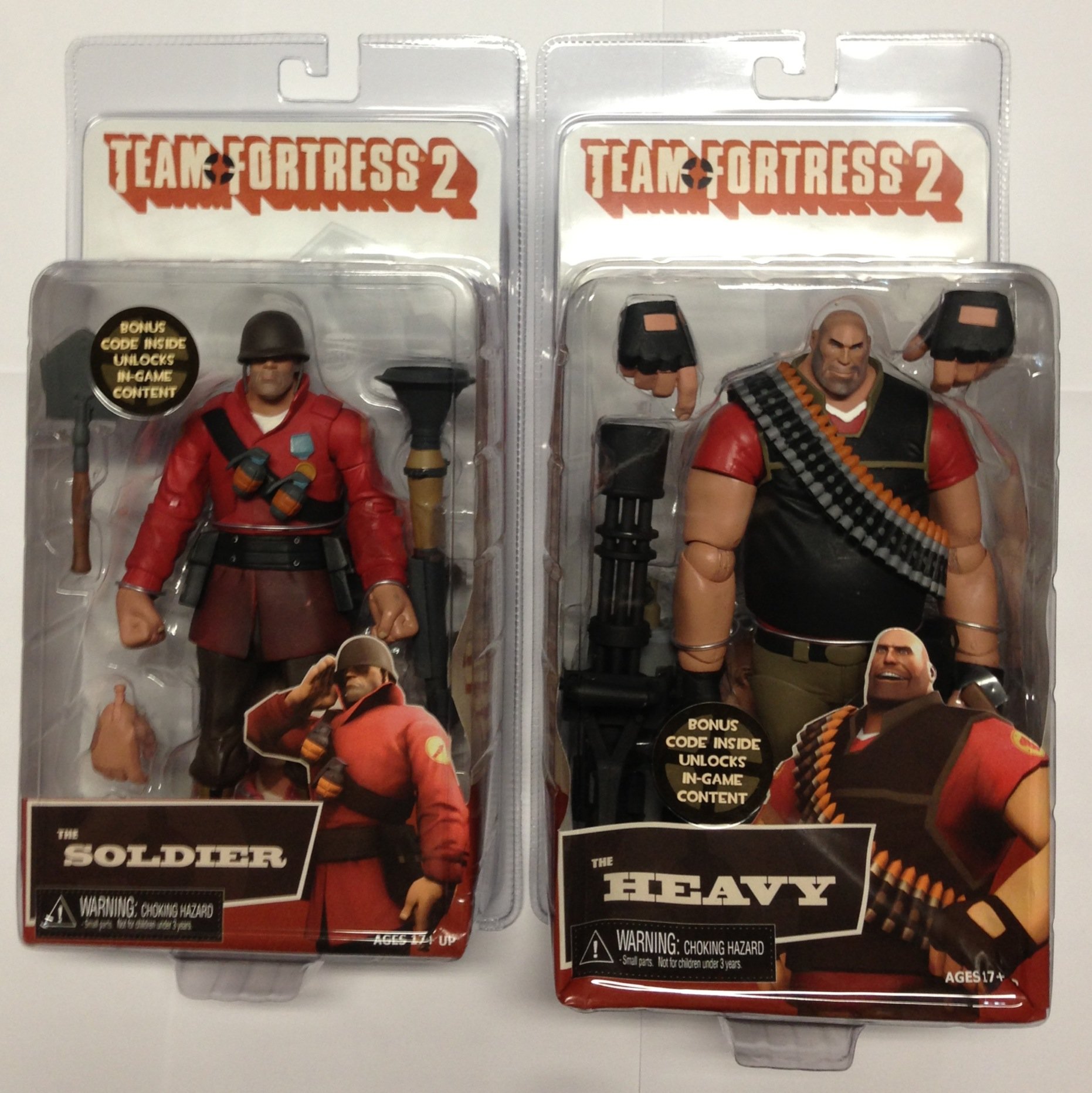 Amazon | NECA Team Fortress Series 2 Set The Soldier & The Heavy