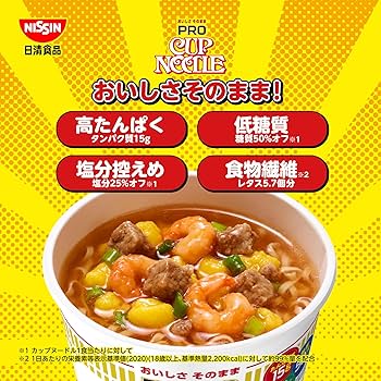 Amazon.co.jp: カップヌードルPRO 計12個 ＋ オリジナル キン肉マン