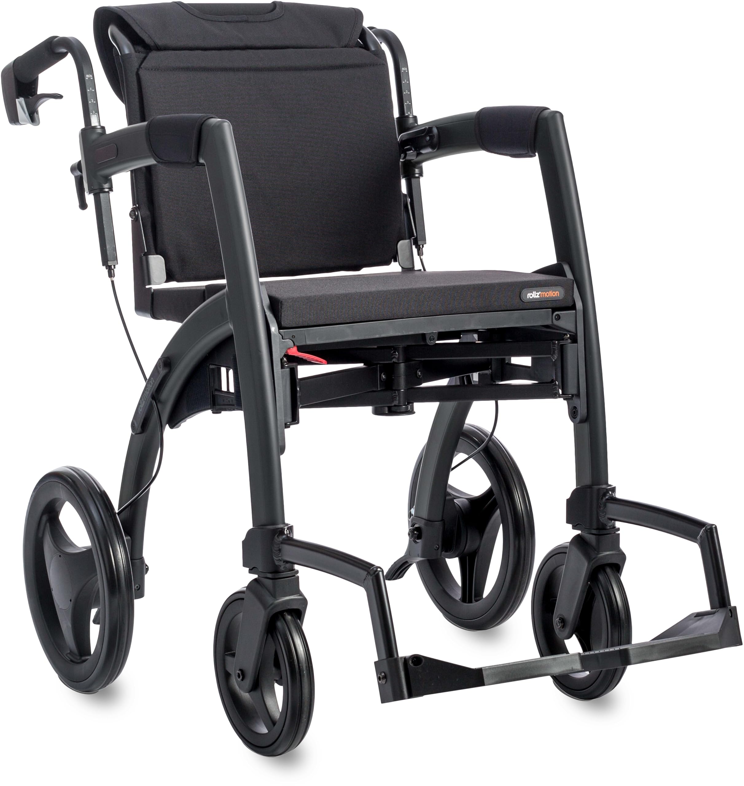 Amazon.com: Rollz Motion 2.1 Matt Black - 2 in 1 Rollator Walker