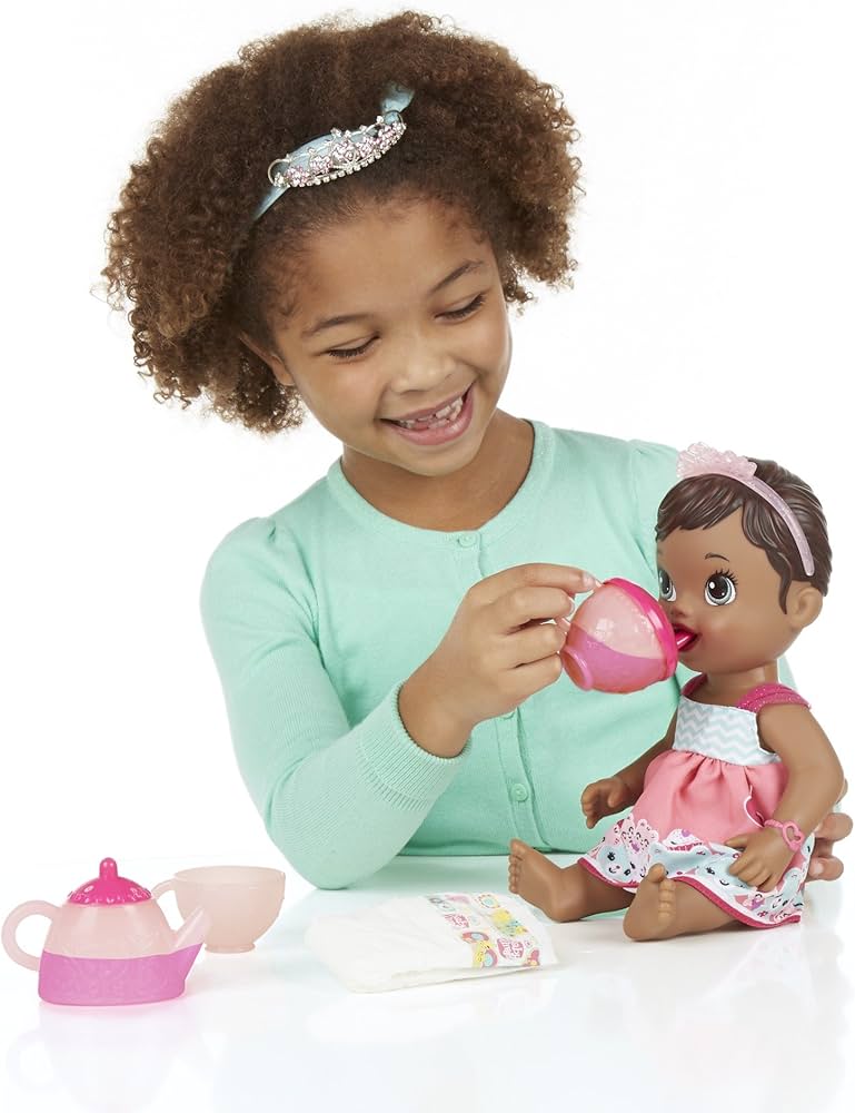 Amazon.com: Baby Alive Lil' Sips African American Baby Has a Tea