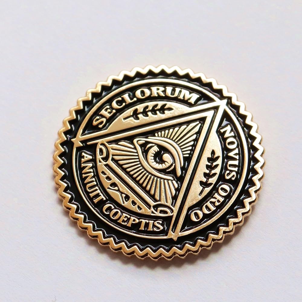 Amazon | 【2025版】ピンバッジ フリーメイソン プロビデンスの目を