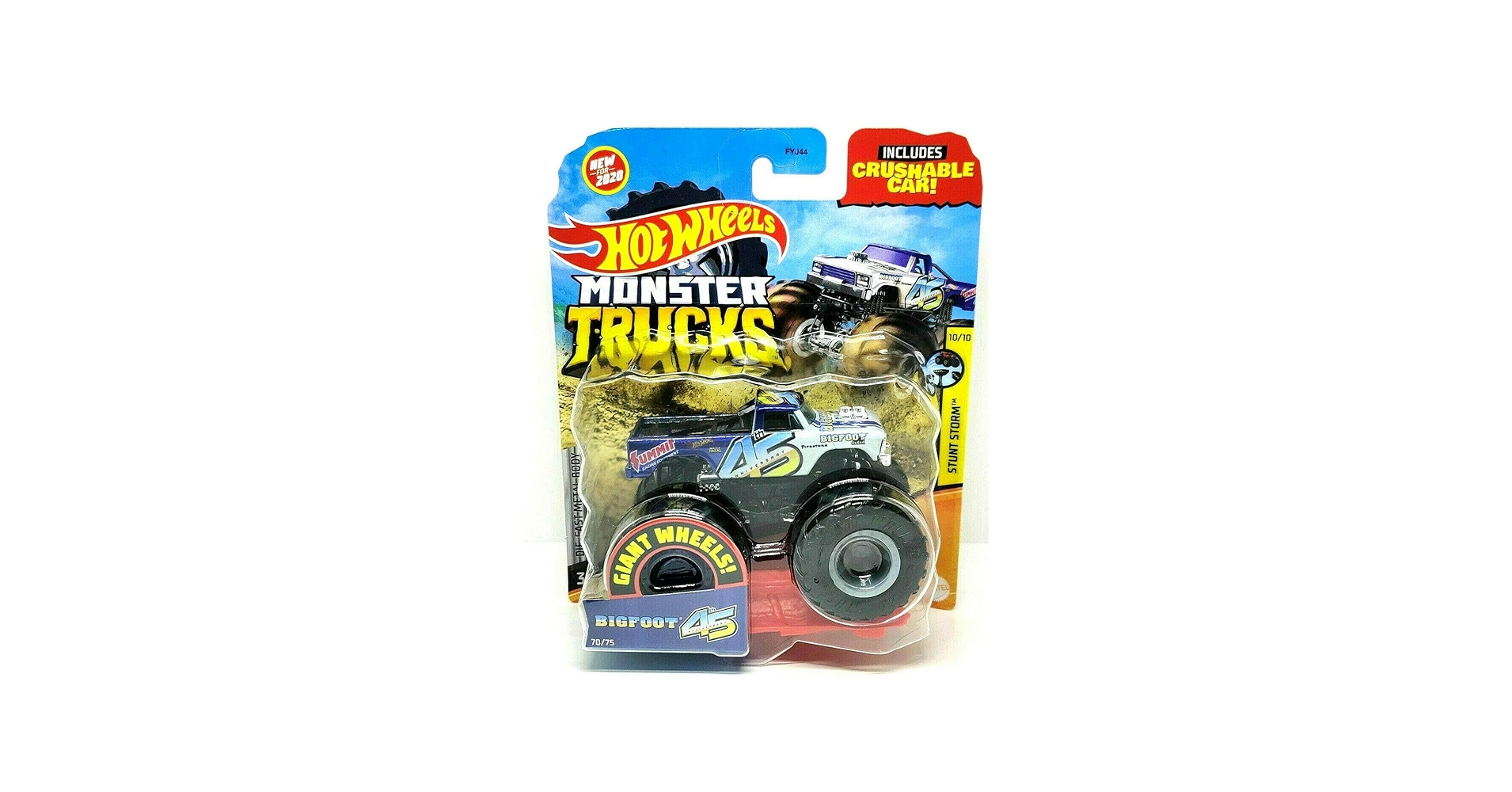 Amazon.com: DieCast Hotwheels Monster Trucks Bigfoot- 45th