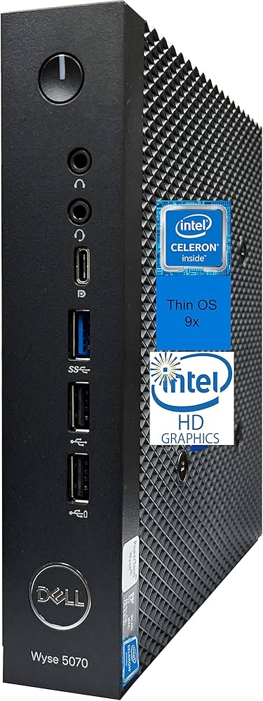 Dell Wyse 5070 Thin Client, Intel Celeron J4105 4-Core, 4GB RAM