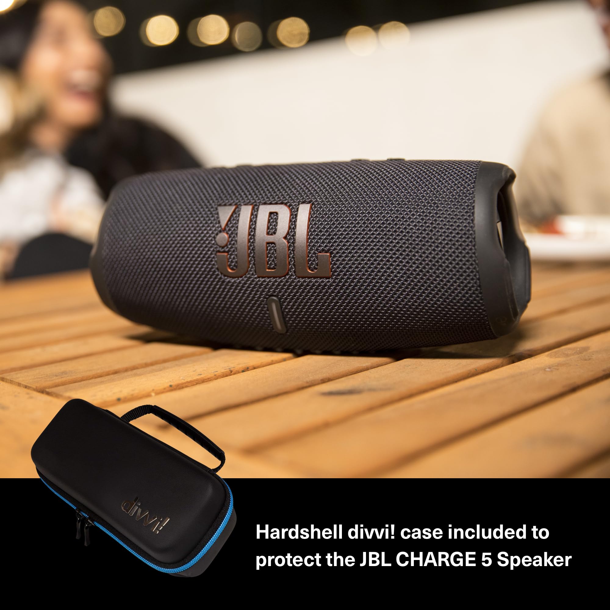 Amazon.com: JBL Charge 5 (Black) + Bundle with divvi! Protective