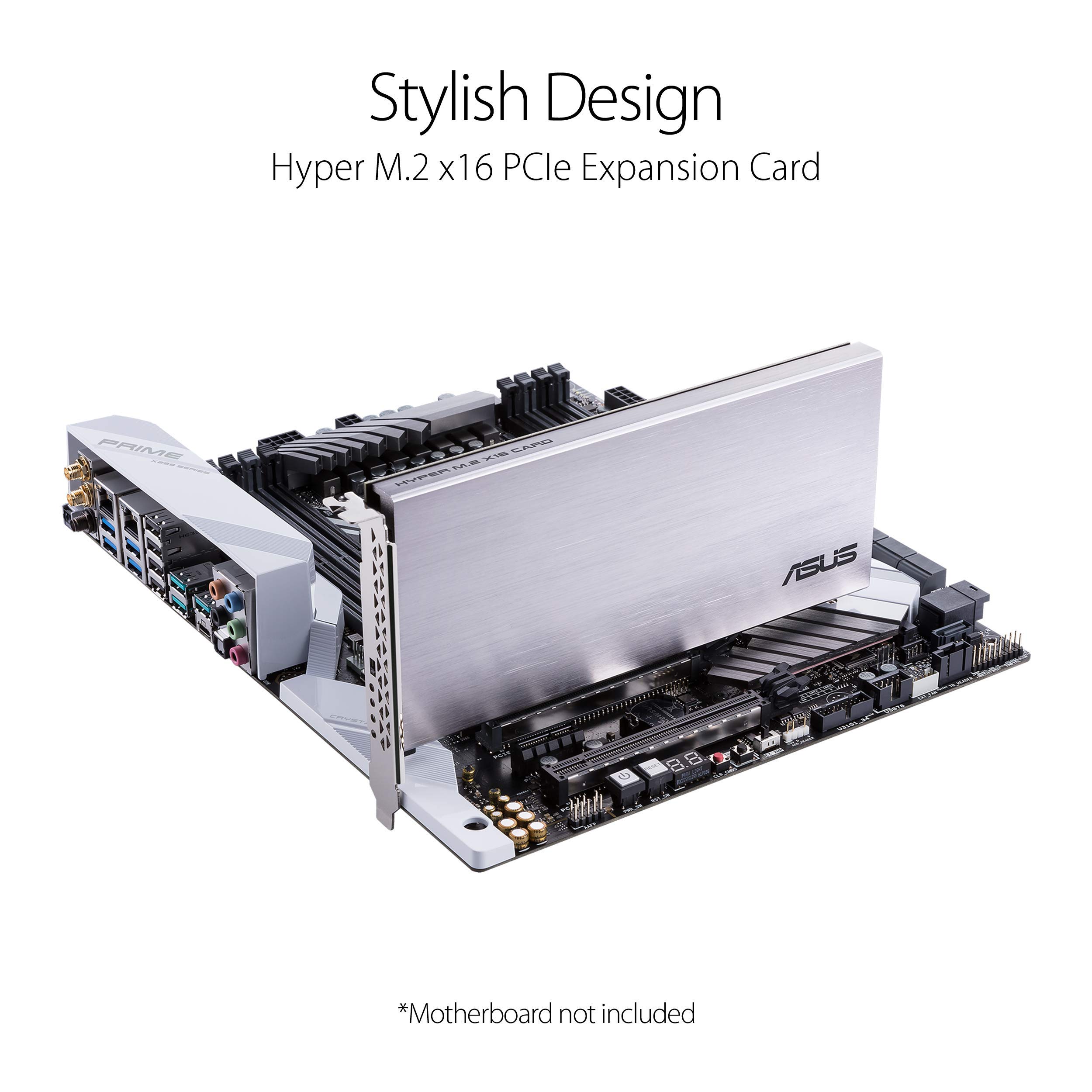 Amazon.com: ASUS Hyper M.2 X16 PCIe 4.0 X4 Expansion Card Supports