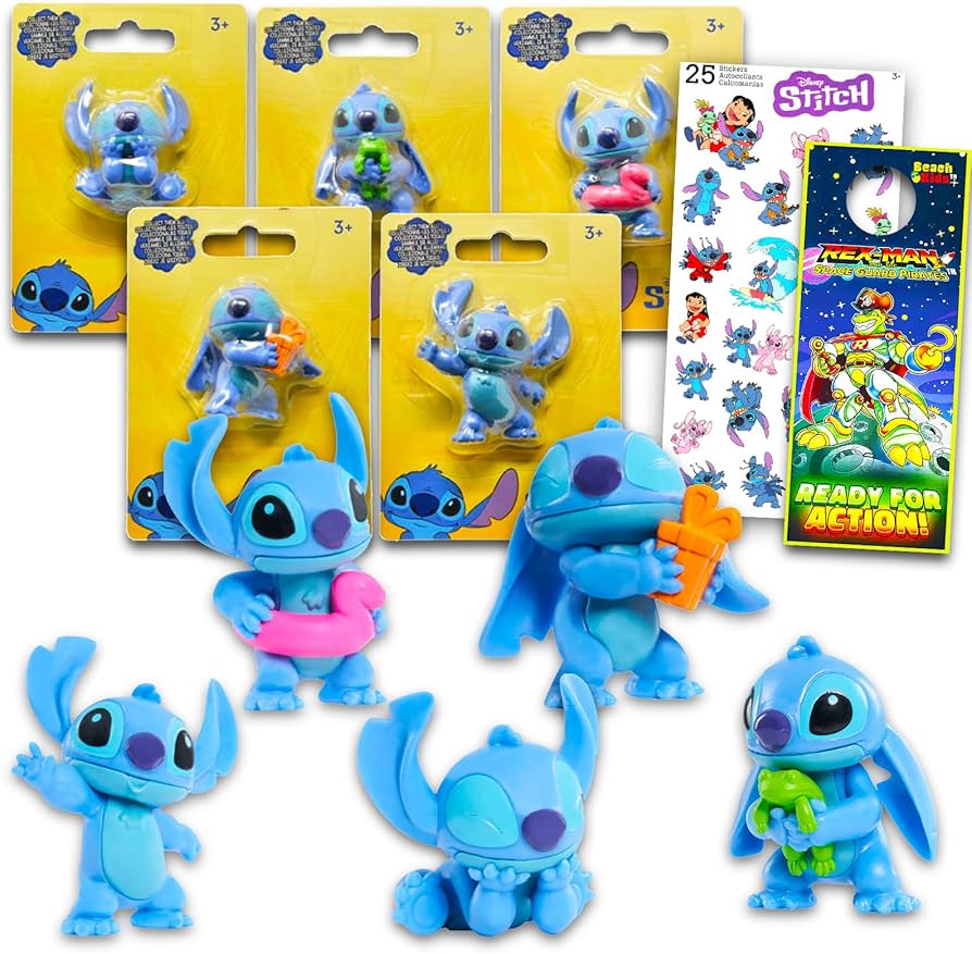 Amazon.co.jp: クラシック ディズニー スティッチ ミニフィギュア 5個