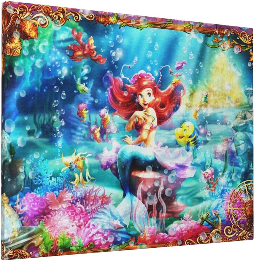 Amazon.co.jp: 絵画 リトルマーメイド ビューティフルマーメイド