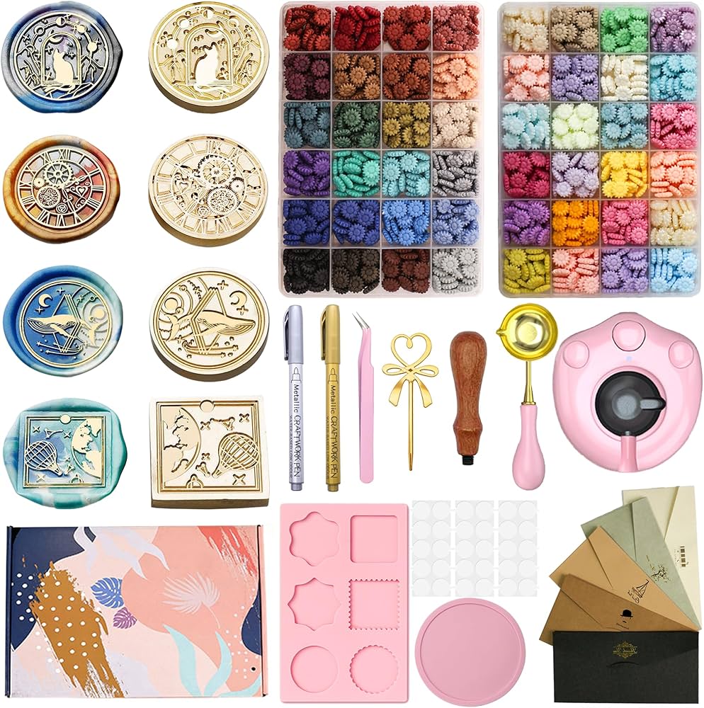 Amazon | LYHBSX シーリングスタンプ セット 48色のワックス