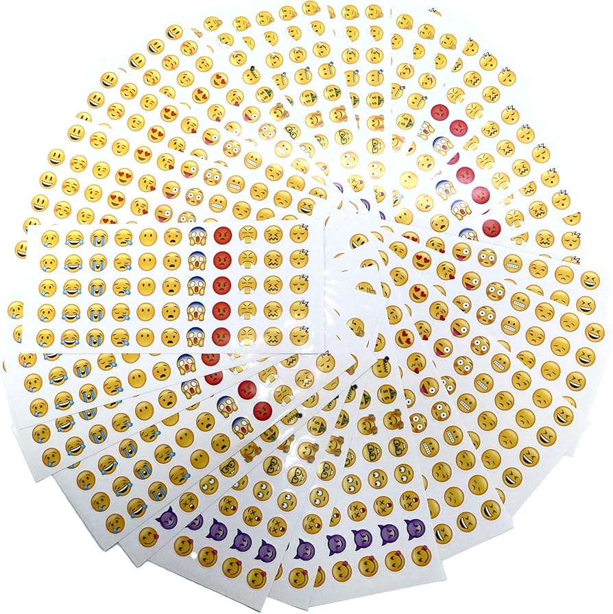 Amazon.co.jp: 絵文字 シール ステッカー 1320片セット 全33種