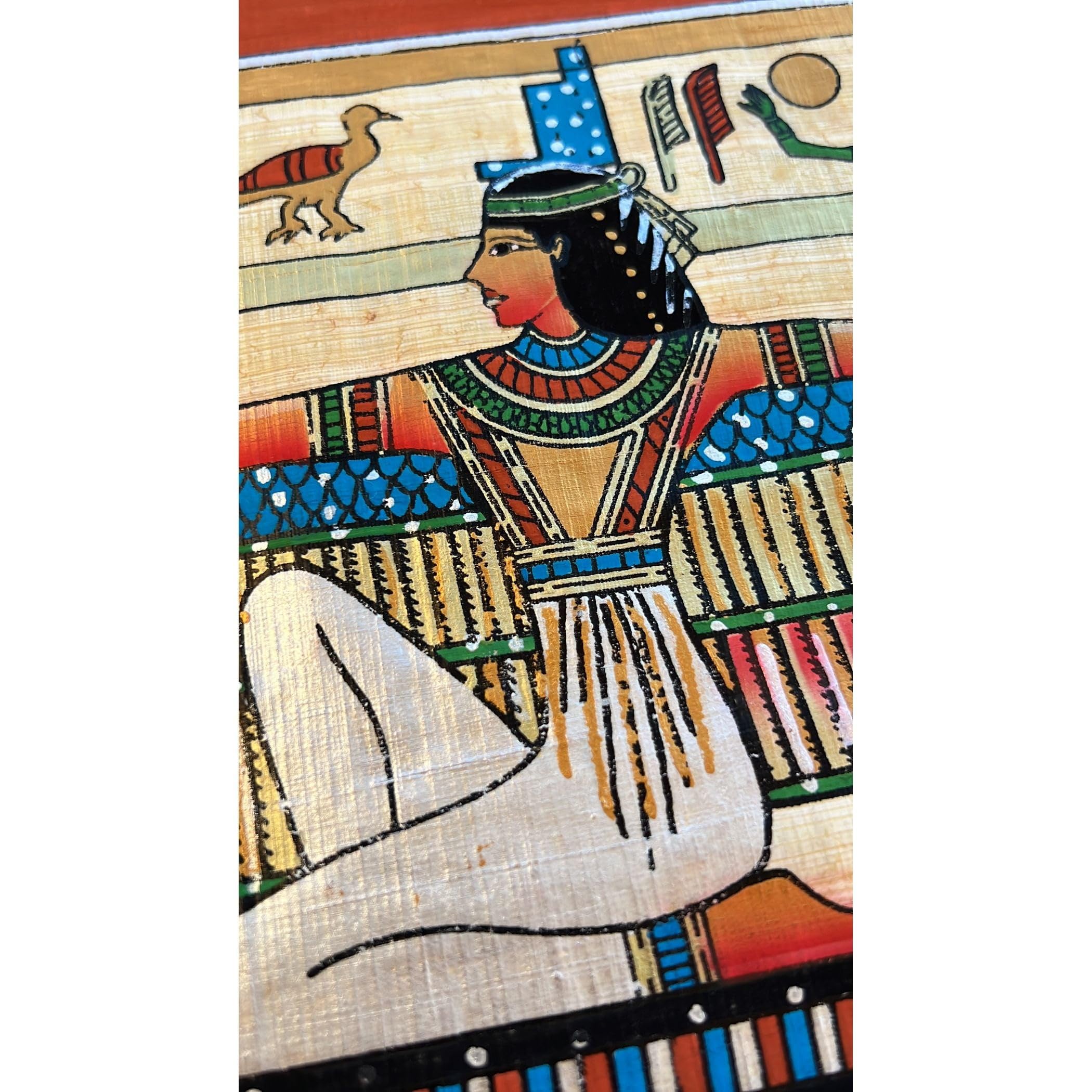 Amazon.co.jp: 古代エジプト絵画:翼のあるイシスパピルス、保護の