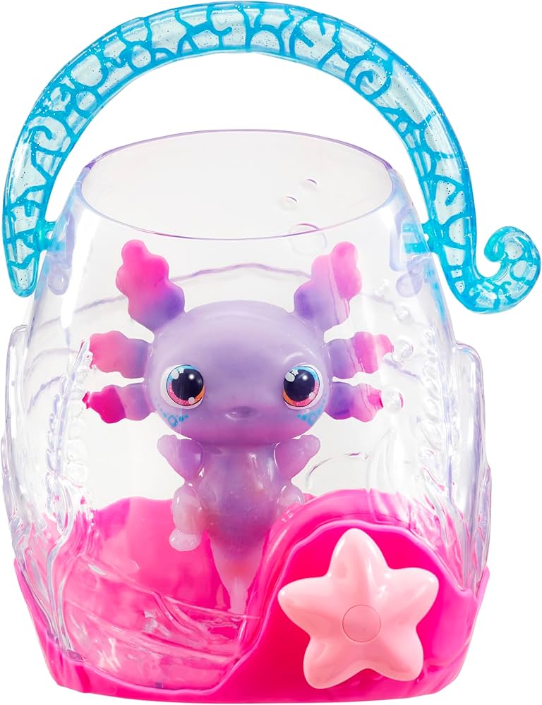 Amazon.com: Animagic Let's Glo Axolotl Bubble Reef | Squishy Water