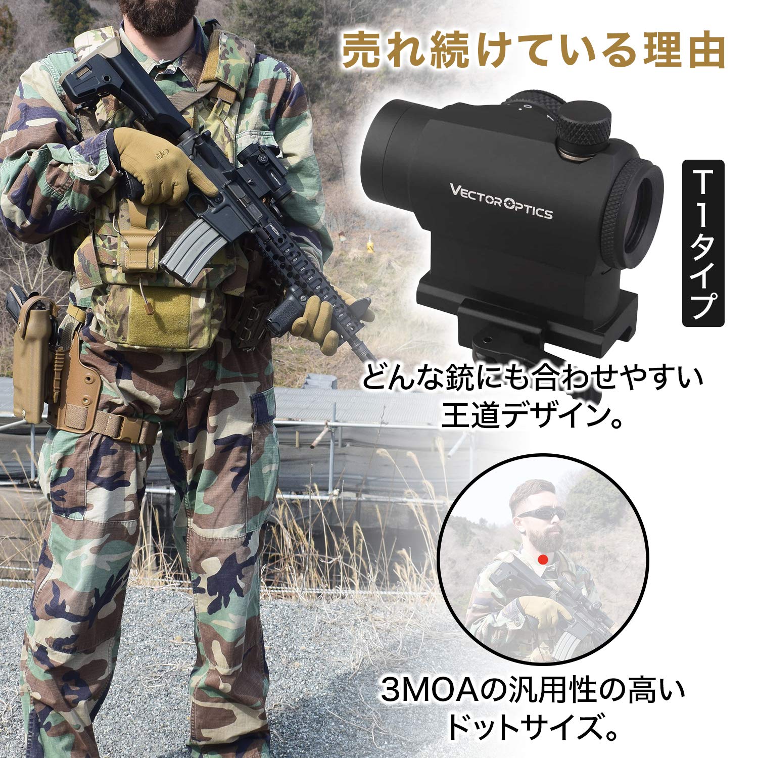 Amazon | ベクターオプティクス マーベリック T1 ドットサイト 20mm