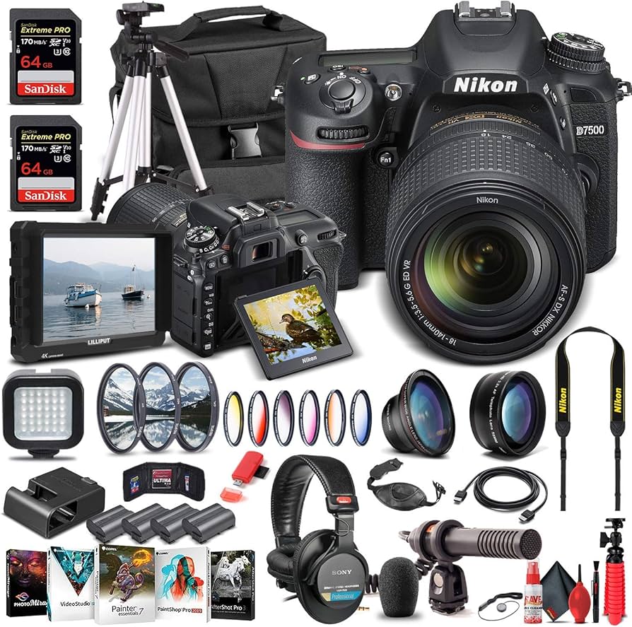 Amazon.com : Nikon D7500 DSLR Camera with 18-140mm Lens (1582) +