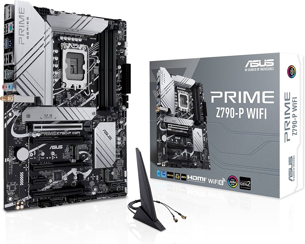 Amazon | ASUS Z790-P ATX マザーボード WiFi 6、PCIe 5.0、DDR5、14+1