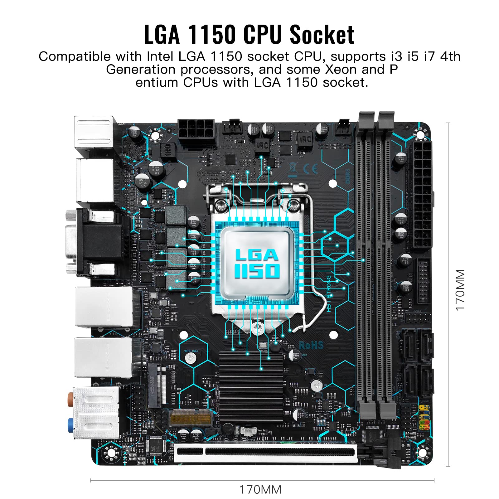 Amazon | SHANGZHAOYUAN H97 ストロング LGA 1150 マザーボード Intel