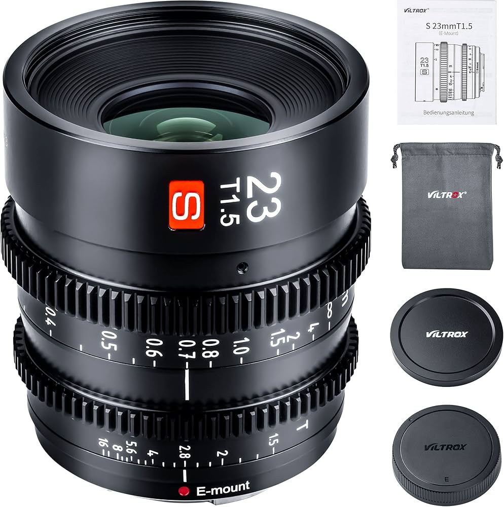 Amazon.co.jp: VILTROX 23mm T1.5 Eマウントシネマレンズ ソニー用 APS