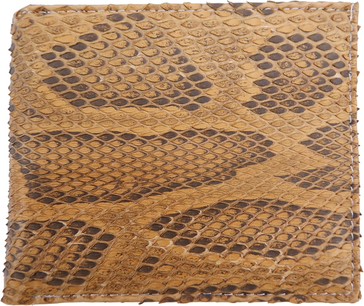 Amazon.com: Pelgio Genuine Python Snake Skin Leather Bifold Wallet
