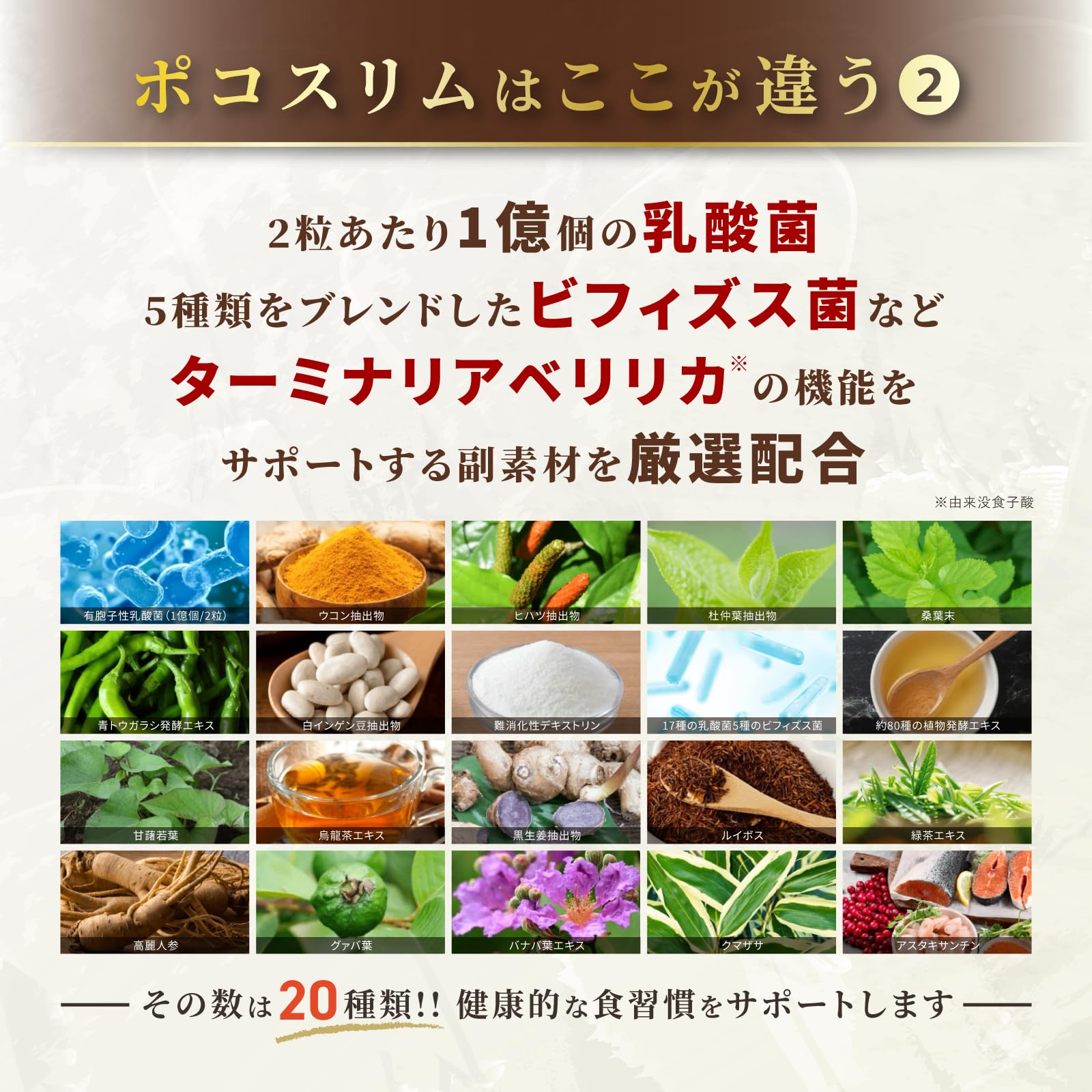 Amazon.co.jp: ポコスリム (60日分/120粒) 糖と脂肪の吸収を抑える