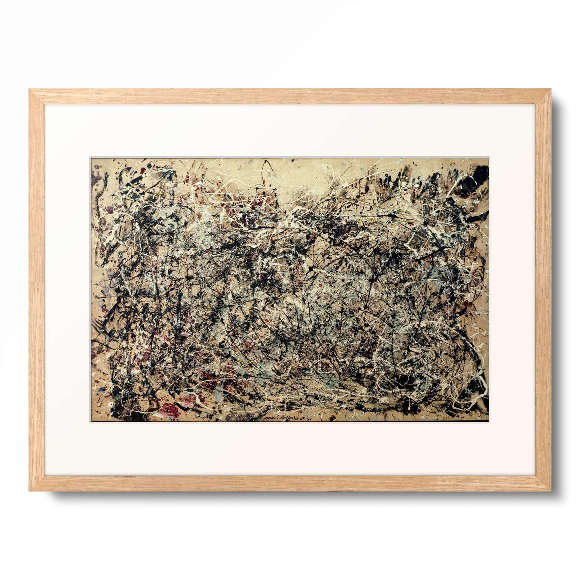 Amazon｜ジャクソン・ポロック Jackson Pollock 「Number 1A」 額装