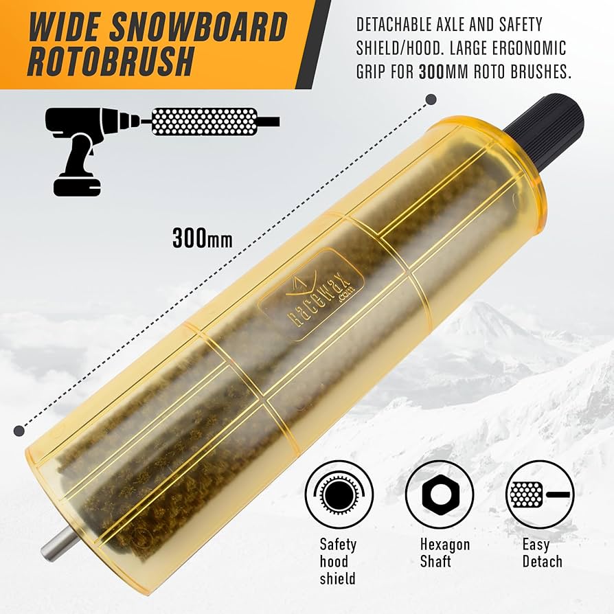 Amazon.co.jp: RaceWax スノーボード 300mm ロトブラシワックスキット