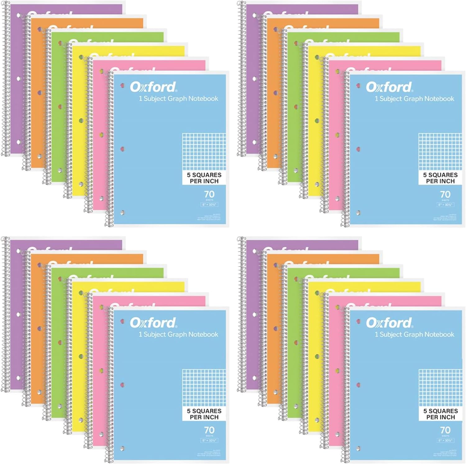 Oxford - Brandclub - Oxford Spiral Notebook Graph Ruled - 1