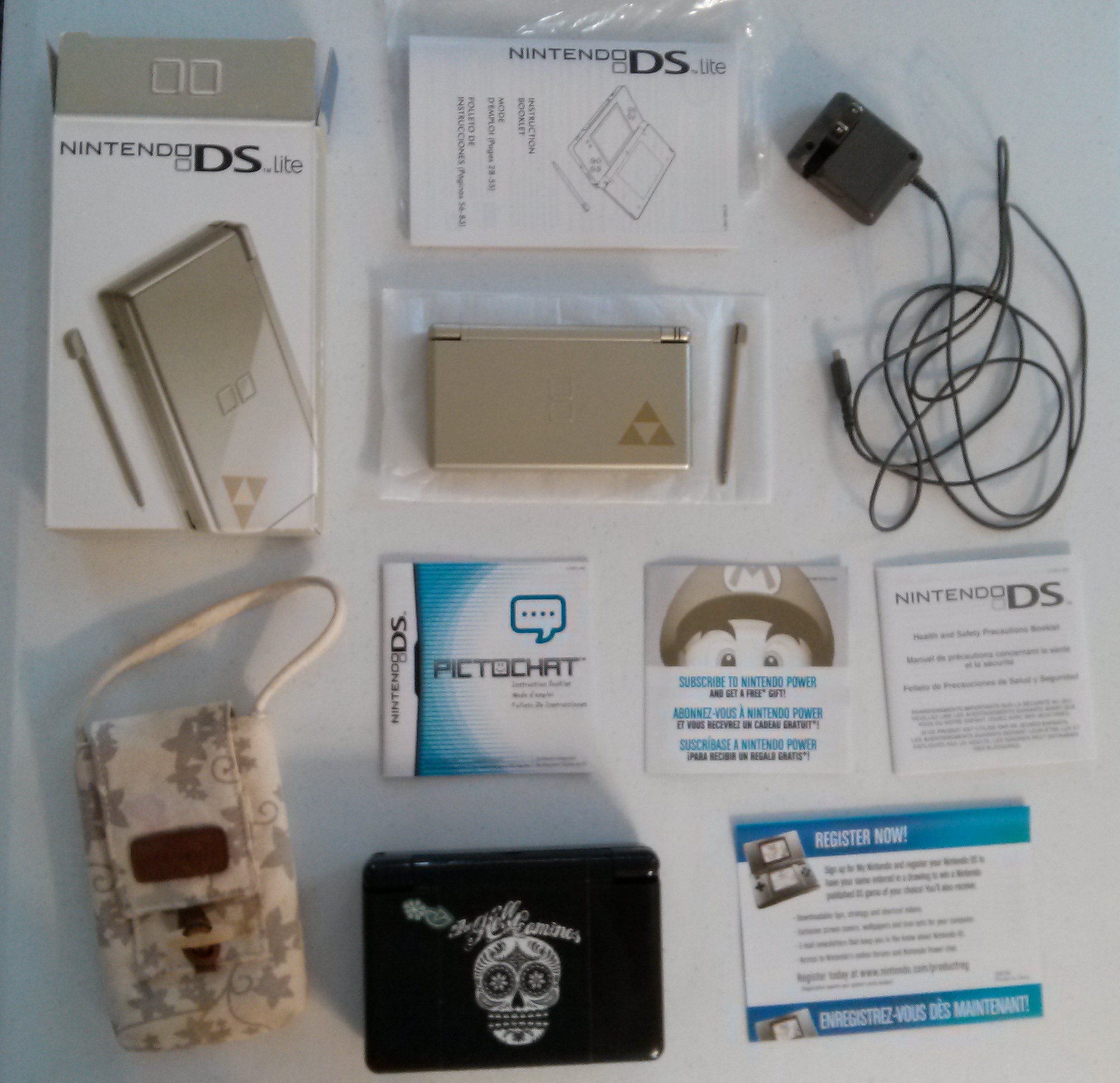 Nintendo DS Lite Gold with Legend of Zelda: Phantom Hourglass