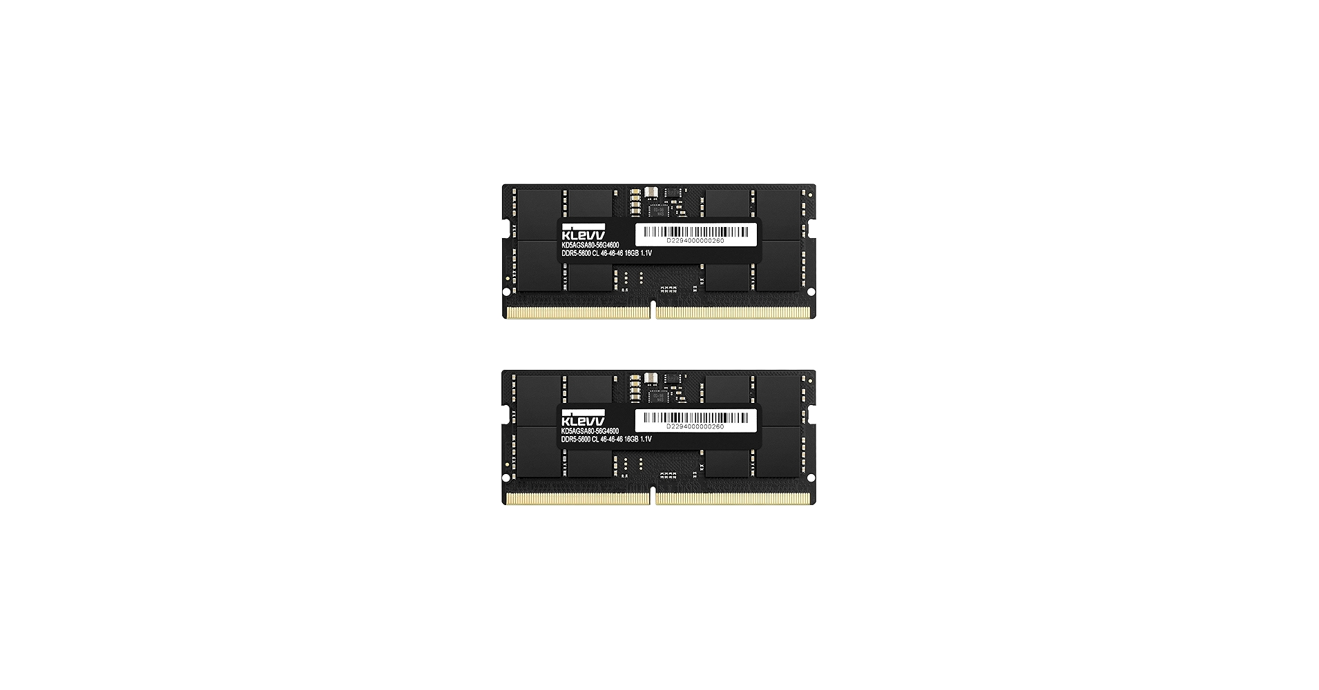 KLEVV DDR5 32GB (2x16GB) 5600MHz CL46 SODIMM SK Hynix A-Die Laptop