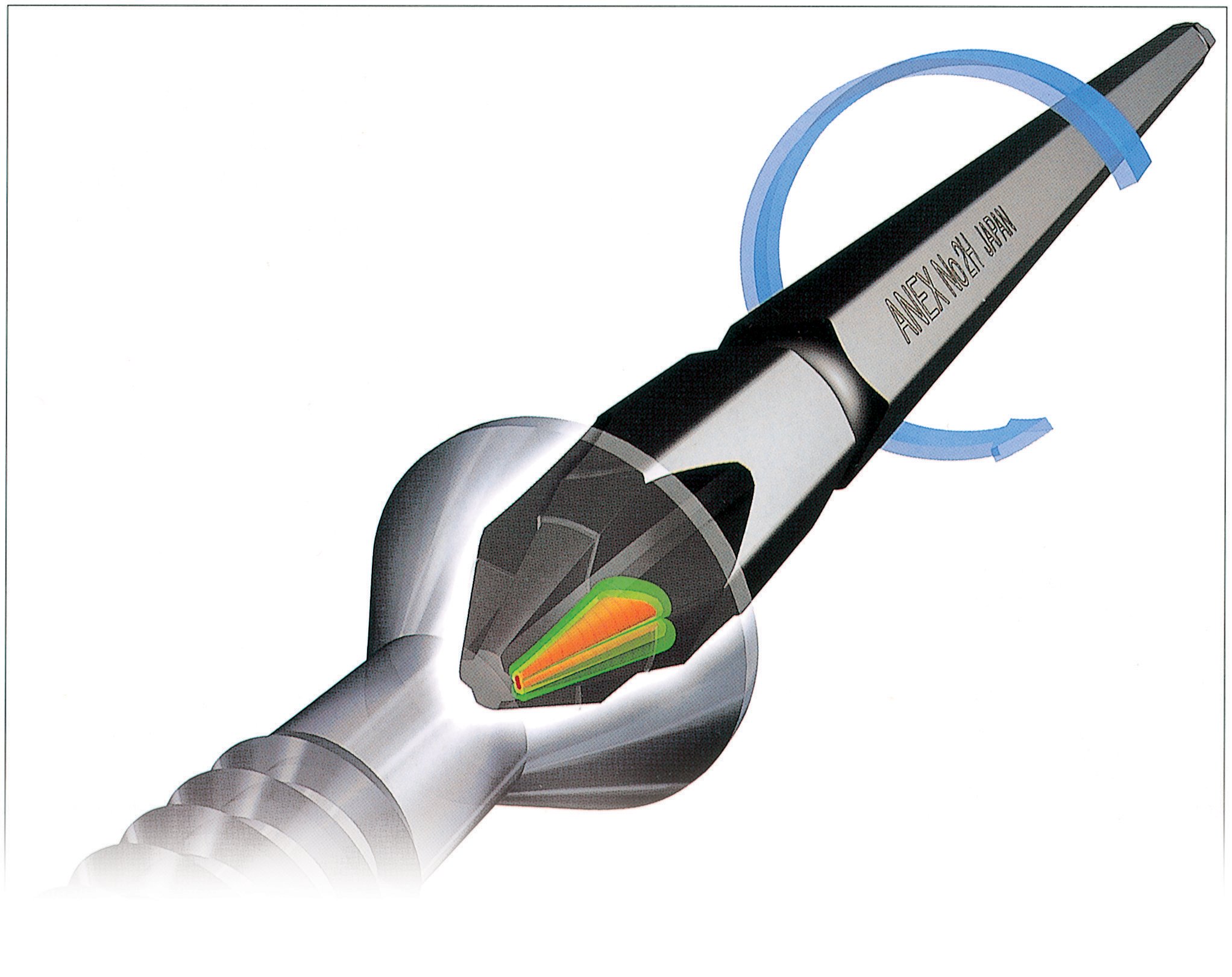 Amazon | アネックス(ANEX) ビット 両頭 コンビ メッキ仕上 +1・+2×65