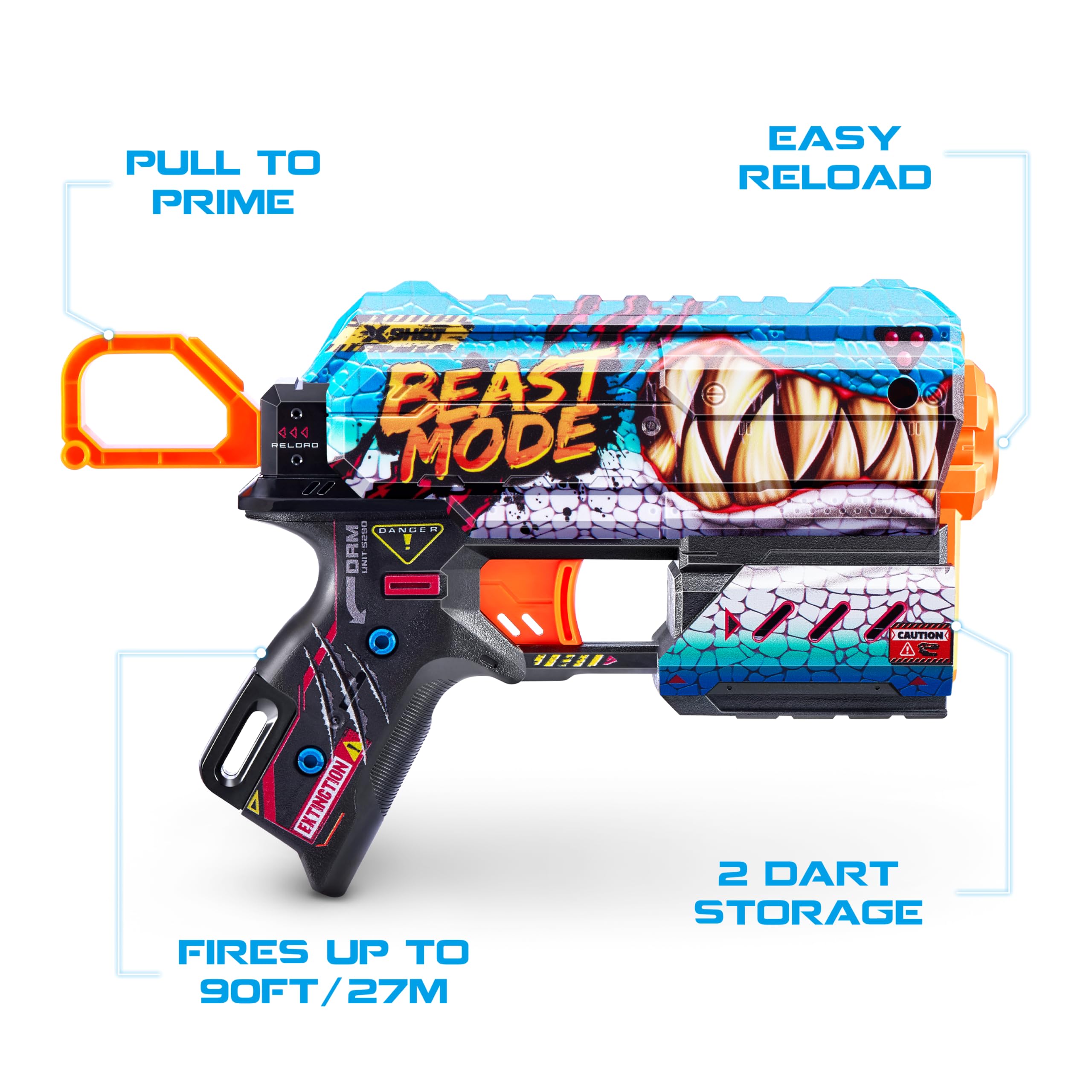Amazon.com: XSHOT Skins Flux Blaster with 16 Darts - Beast Out