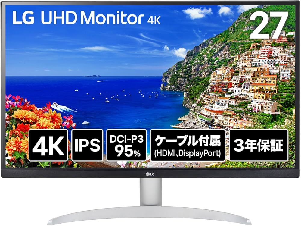 Amazon.co.jp: LG モニター ディスプレイ 27UP600K-W 27インチ/4K(3840